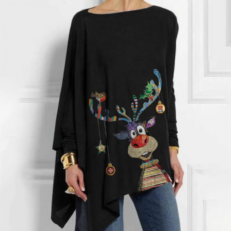 Various Ornaments Hung On The Head Of The Elk Funn...