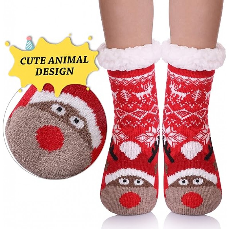 Cute Animal Ultra-thick Slipper Home Socks