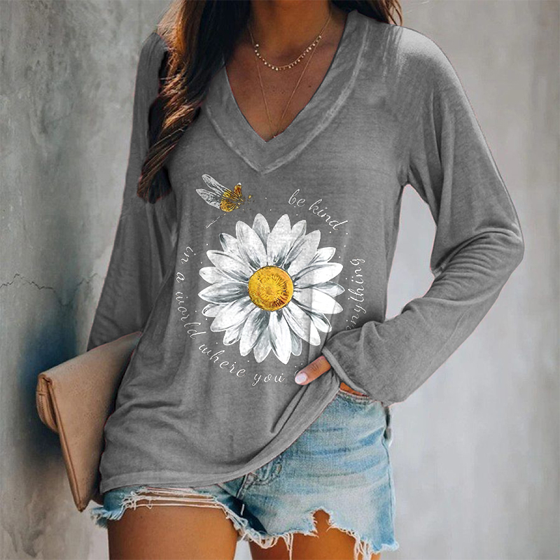 In A World You Can Be Anything Printed Women's T-s...